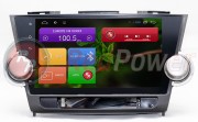 Штатна магнітола RedPower 21035B для Toyota Highlander 2007+ на базі OS Android 4.4.2