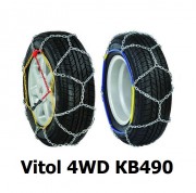 Цепи противоскольжения Vitol 4WD КВ490 для колес R15, R16, R17.5, R18, R19.5, R20