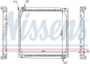 Радіатор охолодження двигуна NISSENS 64069A