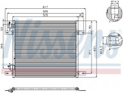 Радіатор кондиціонера NISSENS 94800