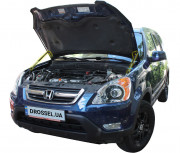 Амортизатори капота (газові упори капота) Euro-Upor EU-HO-CRV-02-02 для Honda CRV 2 (2002-2006) 2шт