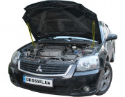 Амортизатори капота (газові упори капота) Euro-Upor EU-MI-GAL-09-2 для Mitsubishi Galant 9 (2003-2012) 2шт