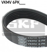 Поліклиновий ремінь генератора SKF VKMV 6PK1053