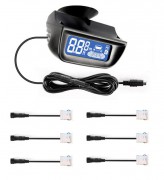 Парктроник ParkMaster 6-DJ-29 для заднего и переднего бампера с LCD-дисплеем