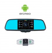 Дзеркало заднього виду з DVR, Wi-Fi, GPS і камерою заднього виду Prime-X 043/105 (Android)