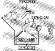 Ремкомплект супорта FEBEST 0274-N15R