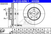 Тормозной диск ATE 24.0122-0260.1