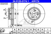 Тормозной диск ATE 24.0125-0179.1
