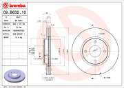 Тормозной диск BREMBO 09.B632.10