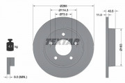 Тормозной диск TEXTAR 92130500