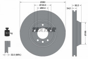 Тормозной диск TEXTAR 92121705