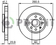 Тормозной диск PROFIT 5010-1131