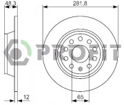 Тормозной диск PROFIT 5010-1306