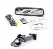 Штатное зеркало заднего вида с монитором и видеорегистратором Phantom RMS-430 DVR Full HD-02 для Honda, Mazda, Subaru, Suzuki