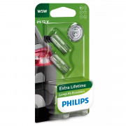 Комплект ламп накаливания Philips LongLife EcoVision 12961LLECOB2 (W5W / T10)