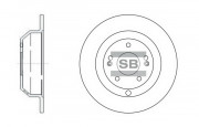 Тормозной диск HI-Q SD1072