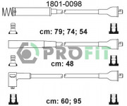 Комплект високовольтних проводів запалювання PROFIT 1801-0098
