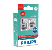 Комплект світлодіодів Philips Vision (T20 / W21W) 12838REDX2