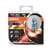 Комплект галогенных ламп Osram Night Breaker 200 64193 NB200-HCB Duobox +200% (H4)