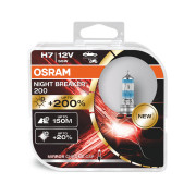 Комплект галогенних ламп Osram Night Breaker 200 64210NB200-HCB Duobox +200% (H7)