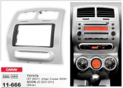 Переходная рамка Carav 11-666 для Toyota Urban Cruiser 2008-2014, IST 2007+ / Scion xD 2007-2012, 2 DIN
