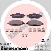 Гальмівні колодки ZIMMERMANN 24660.180.2