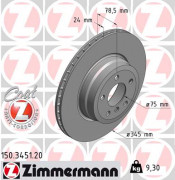 Тормозной диск ZIMMERMANN 150.3451.20
