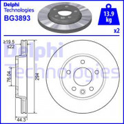 Тормозной диск DELPHI BG3893
