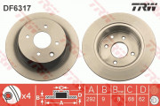 Гальмівний диск TRW DF6317