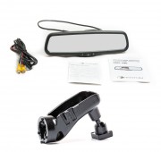 Штатне дзеркало заднього виду з монітором Phantom RMS-430-33 для Volvo XC60, XC70, S60, S80, V60 (з датчиком дощу)