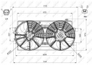 Вентилятор охолодження радіатора NRF 47570