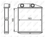Радиатор печки NRF 54310