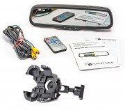 Штатное зеркало заднего вида с монитором и видеорегистратором Phantom RMS-430 DVR Full HD-105 для VW Tiguan