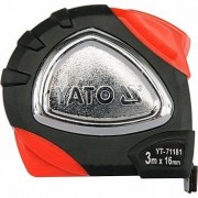Рулетка Yato YT-71181 / YT-71184 з нейлоновим покриттям і магнітами (3м, 8м)