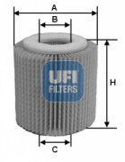 Масляный фильтр UFI 25.150.00