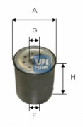 Топливный фильтр UFI 24.331.00