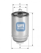 Топливный фильтр UFI 24.401.00