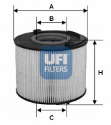 Топливный фильтр UFI 26.015.00