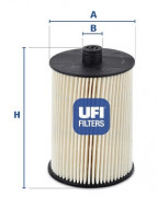 Топливный фильтр UFI 26.018.00