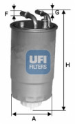 Фільтр паливний UFI 24.099.00