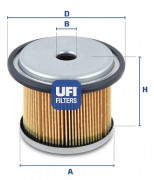 Топливный фильтр UFI 26.676.00