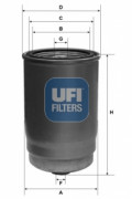 Фільтр паливний UFI 24.123.00