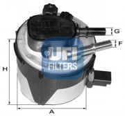 Топливный фильтр UFI 55.170.00