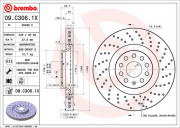 Тормозной диск BREMBO 09.C306.1X