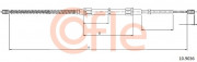 Трос стоянкового (ручного) гальма COFLE 10.9036