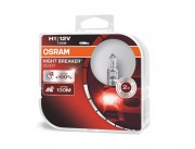 Комплект галогенних ламп Osram Night Breaker Silver 64150 NBS Duobox +100% (H1)