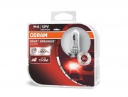 Комплект галогенних ламп Osram Night Breaker Silver 64193 NBS Duobox +100% (H4)