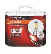 Комплект галогенних ламп Osram Fog Breaker 62219FBR-HCB Duobox +60% (H16)