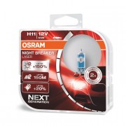 Комплект галогенних ламп Osram Night Breaker Laser Next Generation 64211NL Duobox +150% (H11)