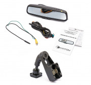 Штатне дзеркало заднього виду з монітором і відеореєстратором Phantom RMS-431 DVR Full HD-13 для Renault, Nissan